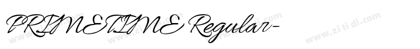 PRIMETIME Regular字体转换 PRIMETIME Regular字体转换
